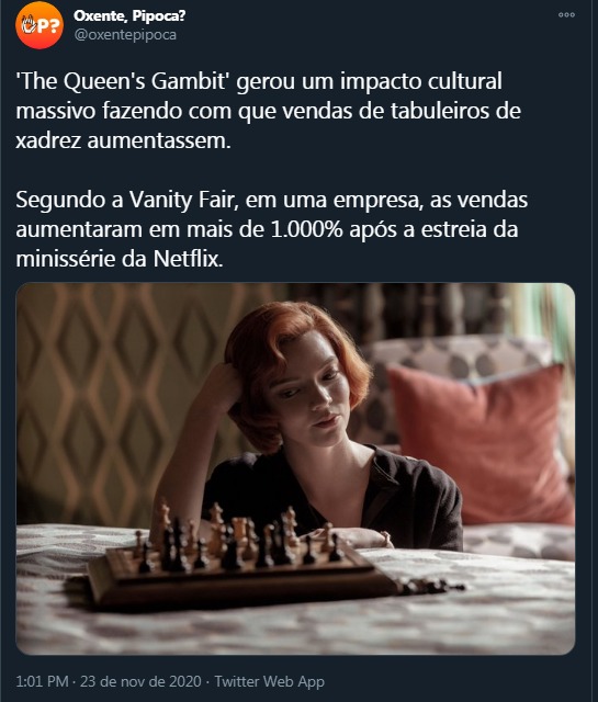 A série O Gambito da Rainha e os impactos no xadrez brasileiro